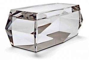 Decorating with lucite crystal and glass - Glass lucite box.jpg